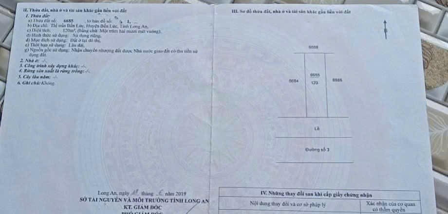 Bán nền thổ cư đường số 3, KDC 135 , thị trấn Bến Lức dt 120m2 giá 2,6 tỷ 4