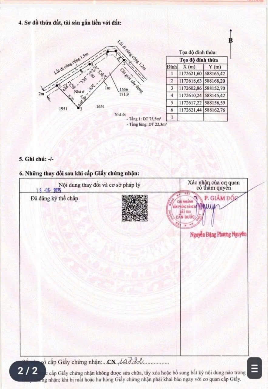 Nhà vườn 2 mt đã hoàn công xã Long Khê , Cần Đước tdt 171m2 , 3pn , 2wc giá 2,3 tỷ 4