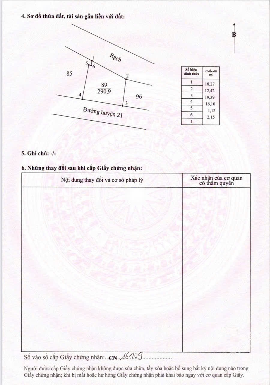 Đất lúa mt HL21 nhựa 9m mặt bằng kinh doanh xã Phước Tuy 290m2 giá rẻ 550tr 6