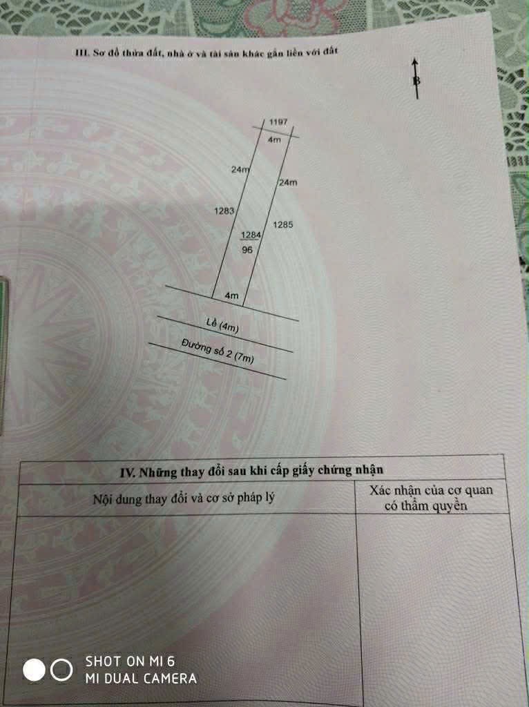 Bán nền thổ cư mt đường nhựa số 2, KDC thép Mỹ Yên , xã Mỹ Yên dt 96m2 giá chốt 2,35 tỷ 3