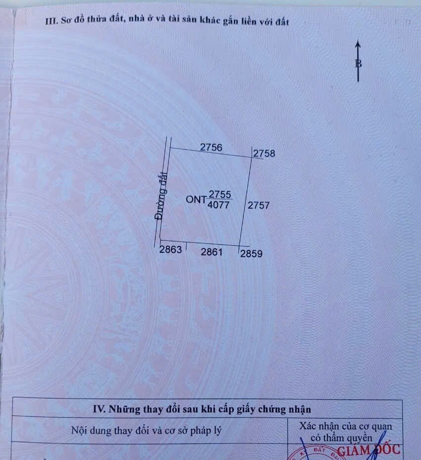 Bán đất full thổ cư xã Mỹ Thạnh Tây , Đức Huệ tdt 4077m2 giá 4,5 tỷ 2