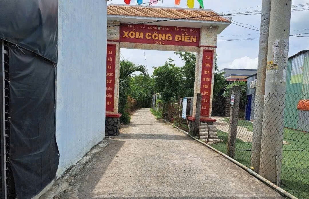 Bán đất thổ cư xã Long Cang, Cần Đước dt 262m2 , đường đan 3,5m giá 1,35 tỷ 2