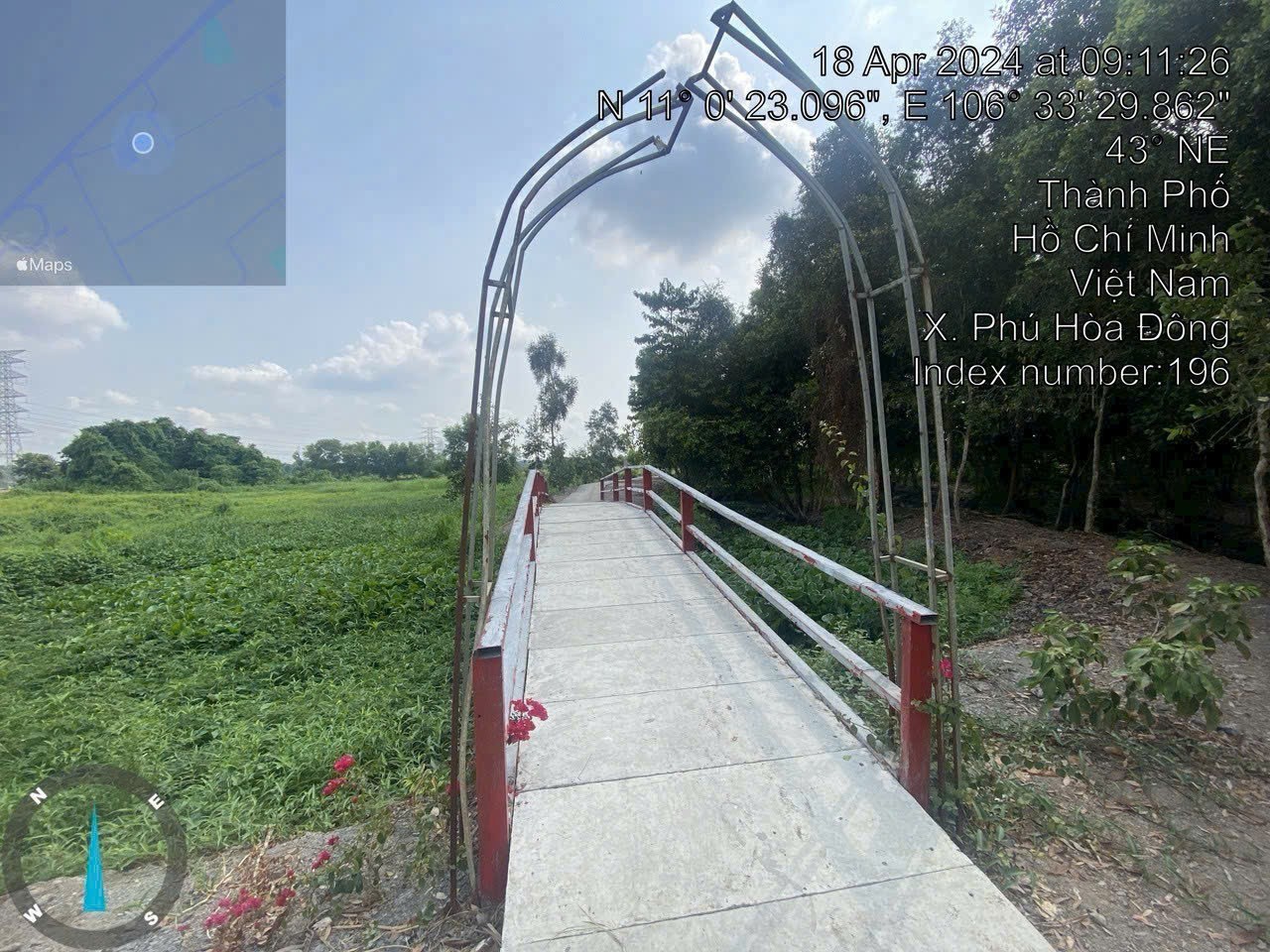 Bán đất vườn / Rạch Láng The , xã Phú Hòa Đông dt 7500m2 giá 7 tỷ 2