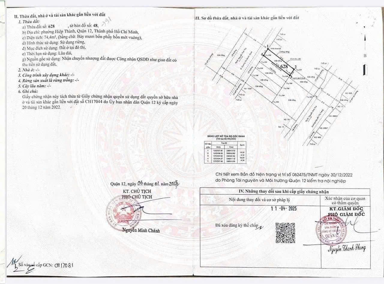 SIÊU PHẨM ĐẤT (4.3X18) XD 6 TẦNG MẶT TIỀN DƯƠNG THỊ MƯỜI – QUẬN 12