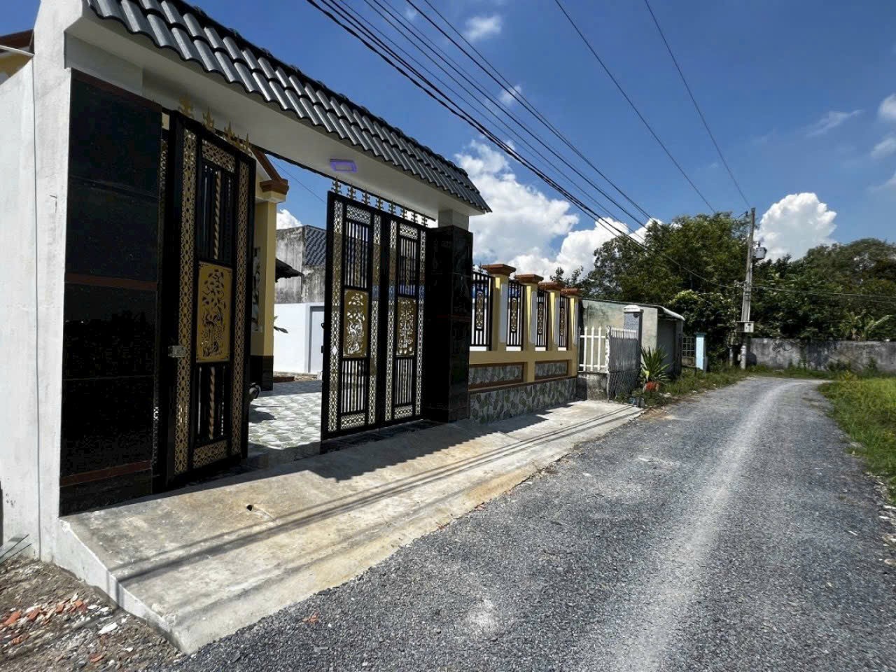 Nhà vườn mini full thổ xã Hòa Khánh Đông tdt 350m2 , 2pn , 2wc giá 2,6 tỷ