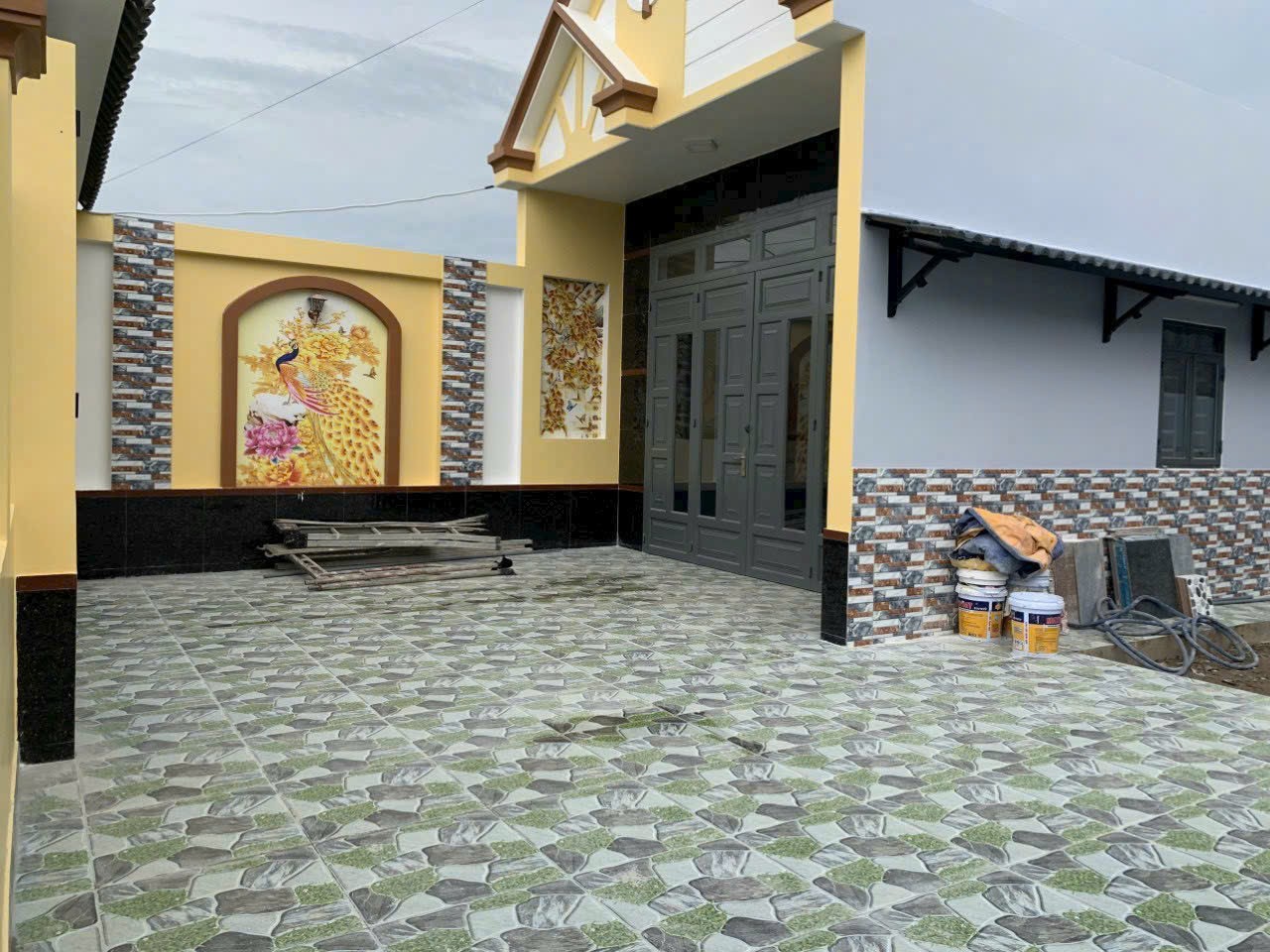 Nhà vườn mini full thổ xã Hòa Khánh Đông tdt 350m2 , 2pn , 2wc giá 2,6 tỷ 6