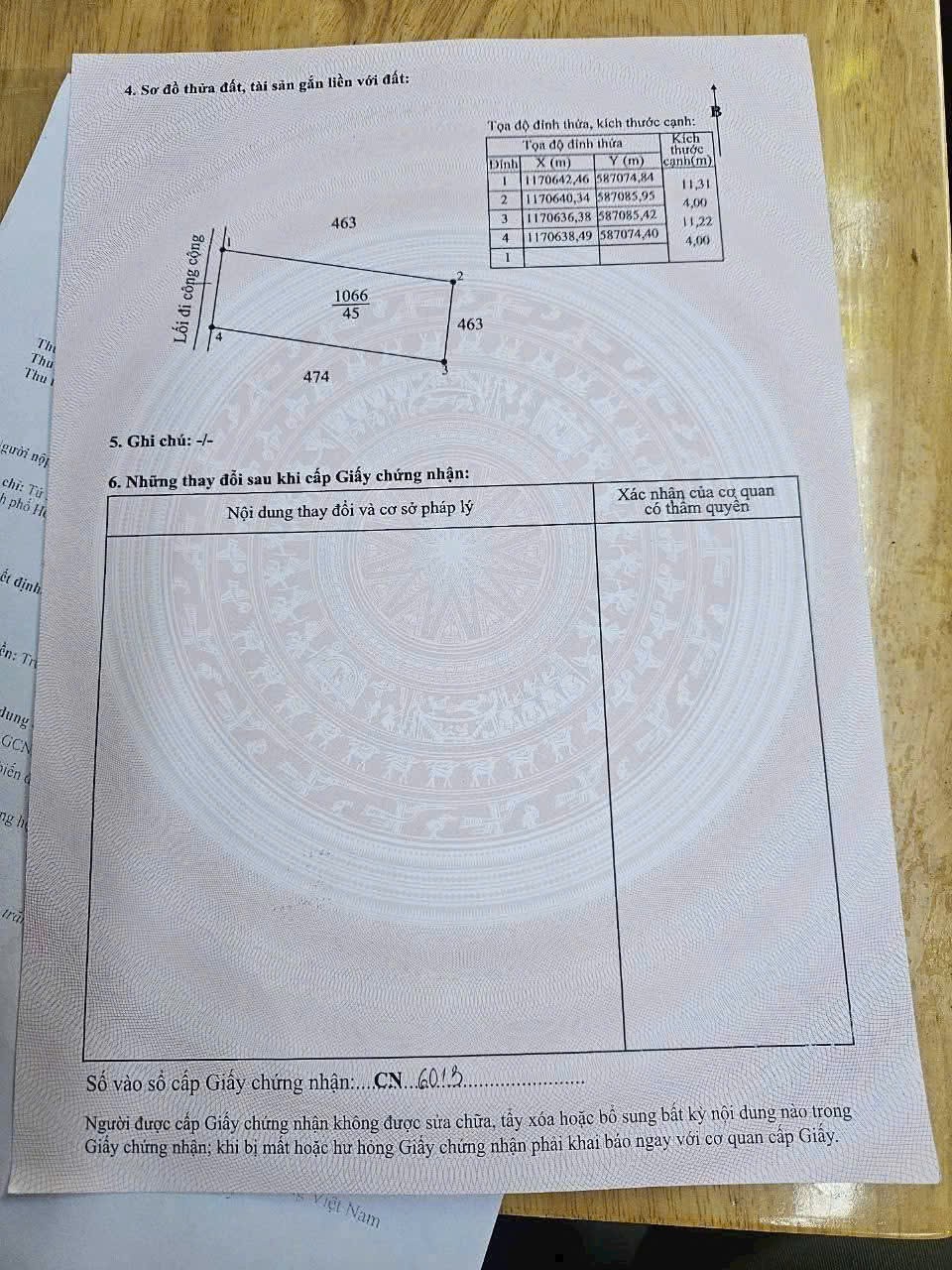 Bán đất hẻm xe máy xã Phước Vân , Cần Đước dt 172m2 ( có 45m2 thổ) giá 690 triệu 2