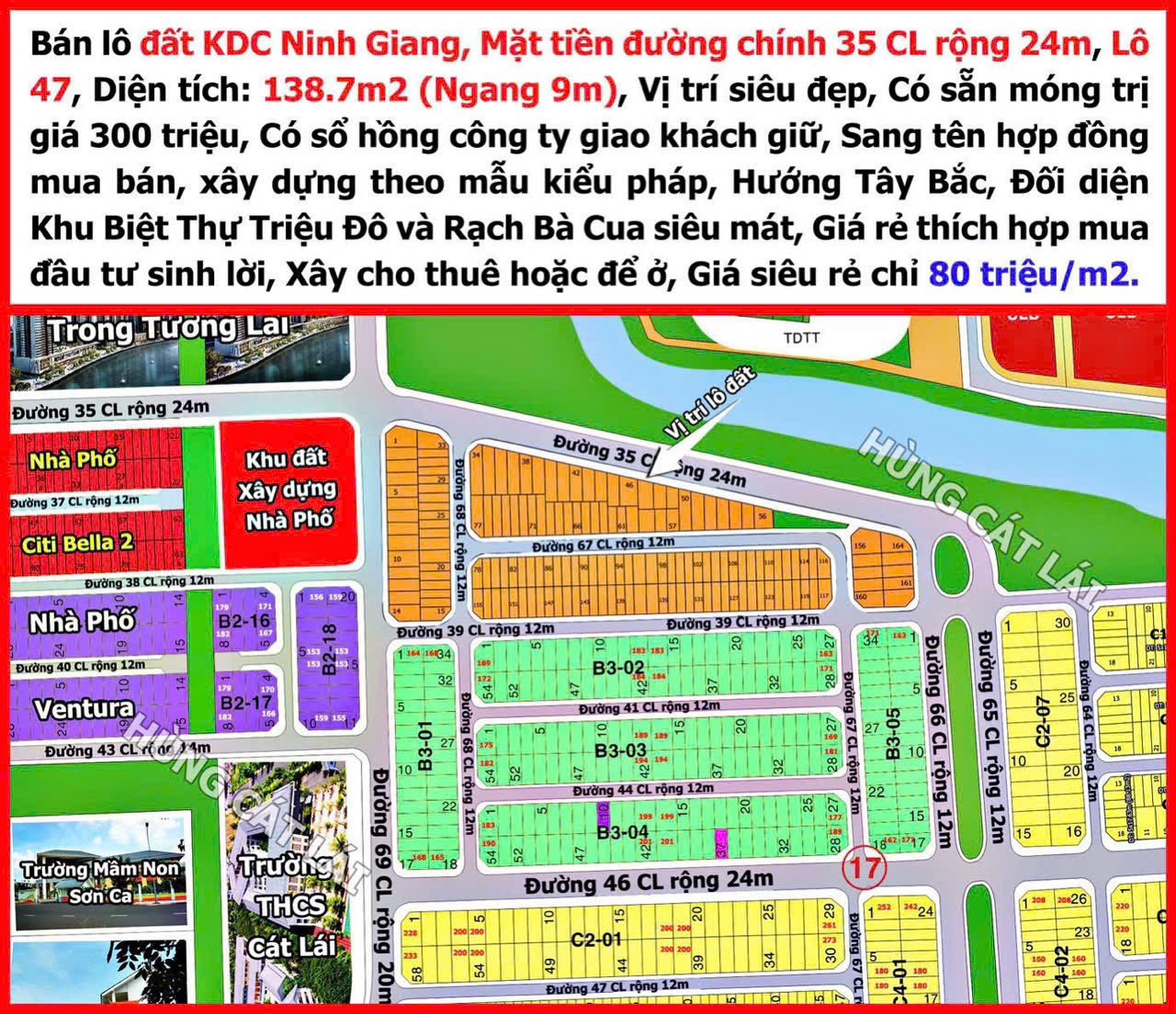 Cần bán Đất Phường Cát Lái, Quận 2, Diện tích 138m², Giá Thương lượng