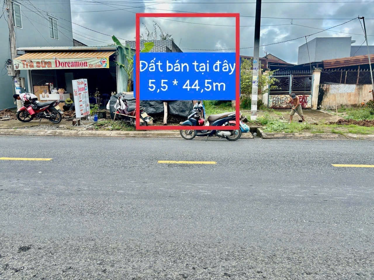 Bán đất thổ cư mt đường 833B, xã Long Định dt 244,75m2 giá giảm còn 3,45 tỷ