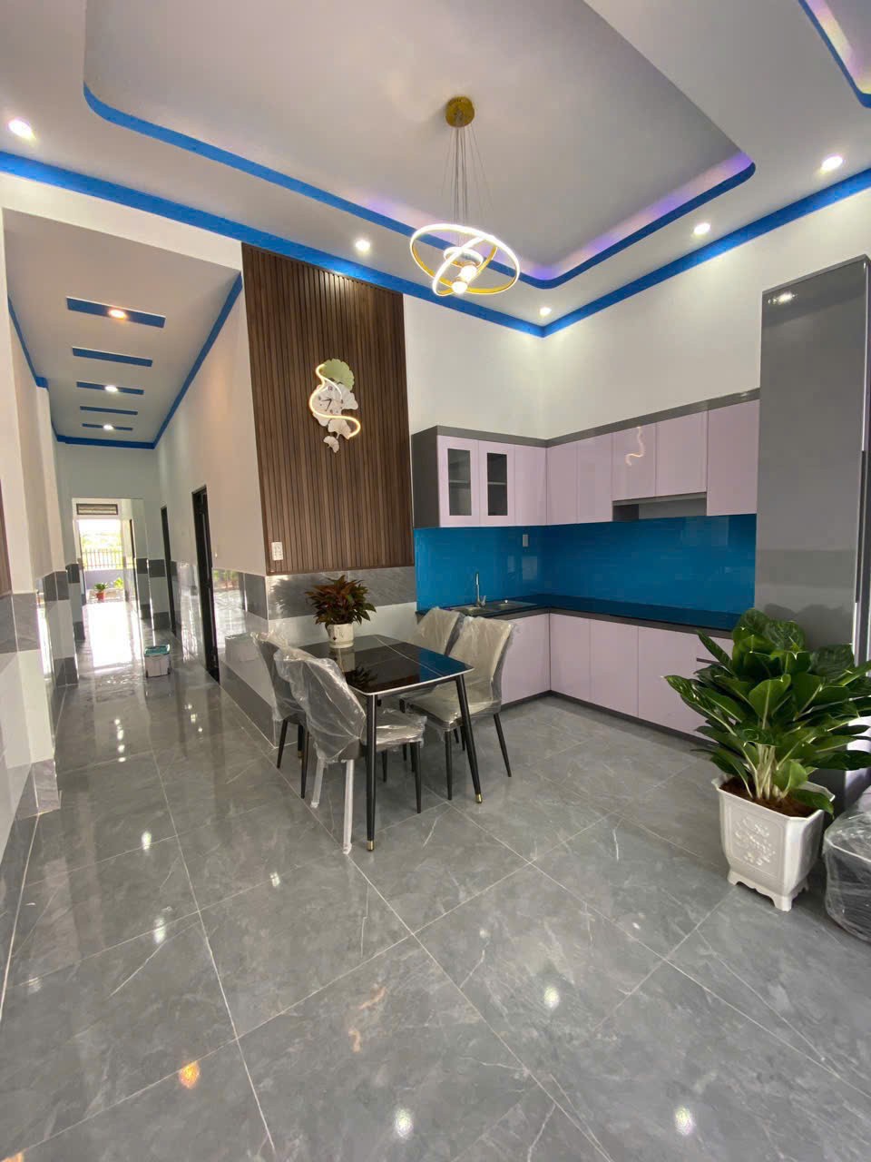 Bán nhà cấp 4 mới xây ở xã Mỹ Hạnh Bắc , Đức Hòa dt 175m2 full thổ ,3 pn , 2wc giá 1,99 tỷ 2