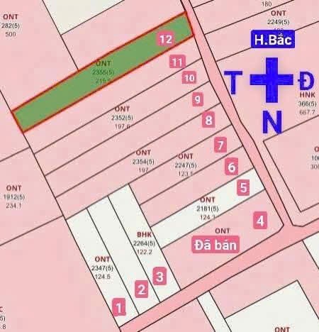 Bán lốc 11 nền thổ cư xã Long Khê , Cần Đước đường beton xe 7c dt 120-200m2 giá 1,55 tỷ / nền 4