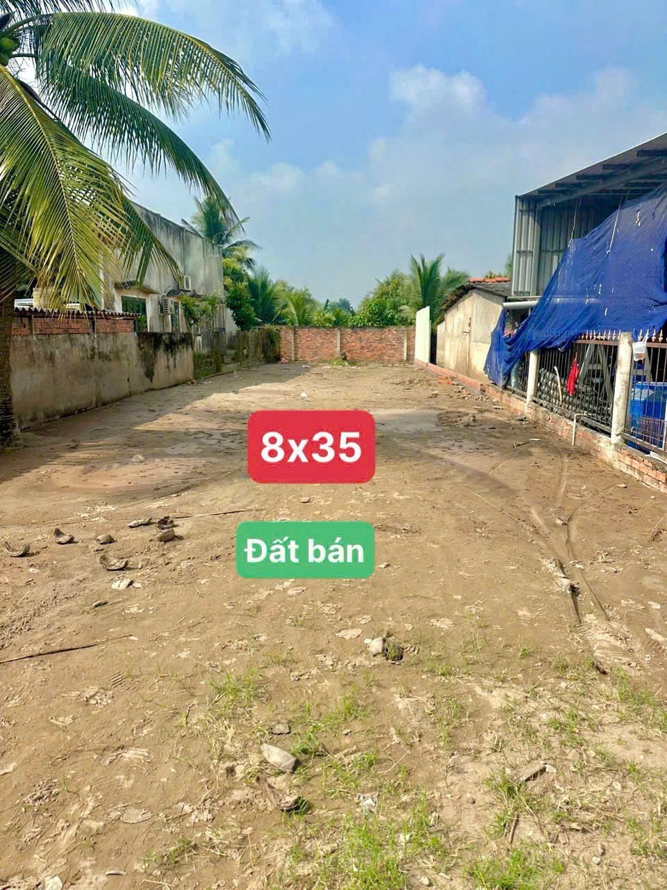 Bán đất thổ cư mặt tiền  tỉnh lộ 816 xã Bình Đức , Bến Lức dt 280m2 giá 2,8 tỷ