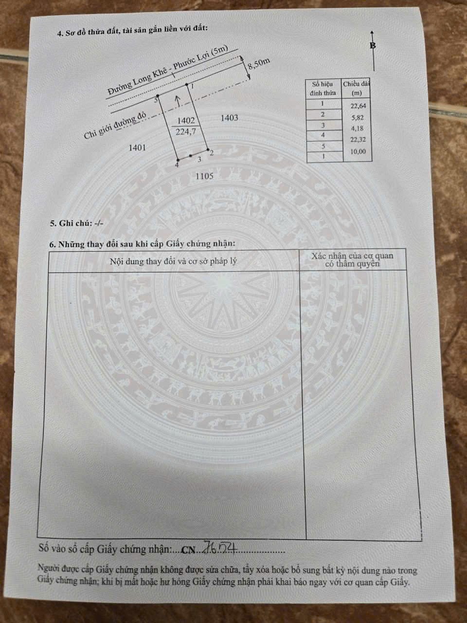 Bán 6 dãy trọ tổng 36 phòng ở xã Phước Lợi , Bến Lức tdt 750m2 full thổ giá giảm còn 7,9 tỷ 9