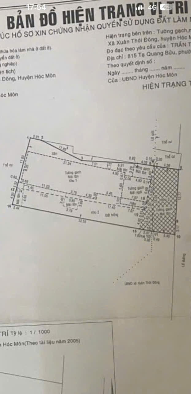 MẶT TIỀN TRẦN VĂN MƯỜI – QUỸ ĐẤT LỚN 657M² – 560M² THỔ CƯ – GIÁ TỐT 30 TỶ
