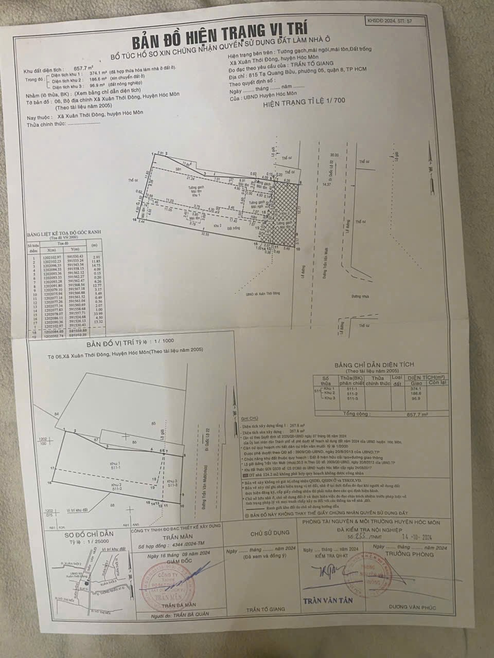 MẶT TIỀN TRẦN VĂN MƯỜI – QUỸ ĐẤT LỚN 657M² – 560M² THỔ CƯ – GIÁ TỐT 30 TỶ 2