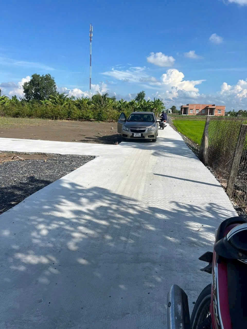 Bán nền thổ cư góc 2 mặt tiền xã Phước Vân , Cần Đước dt 132m2 giá 820 triệu 2