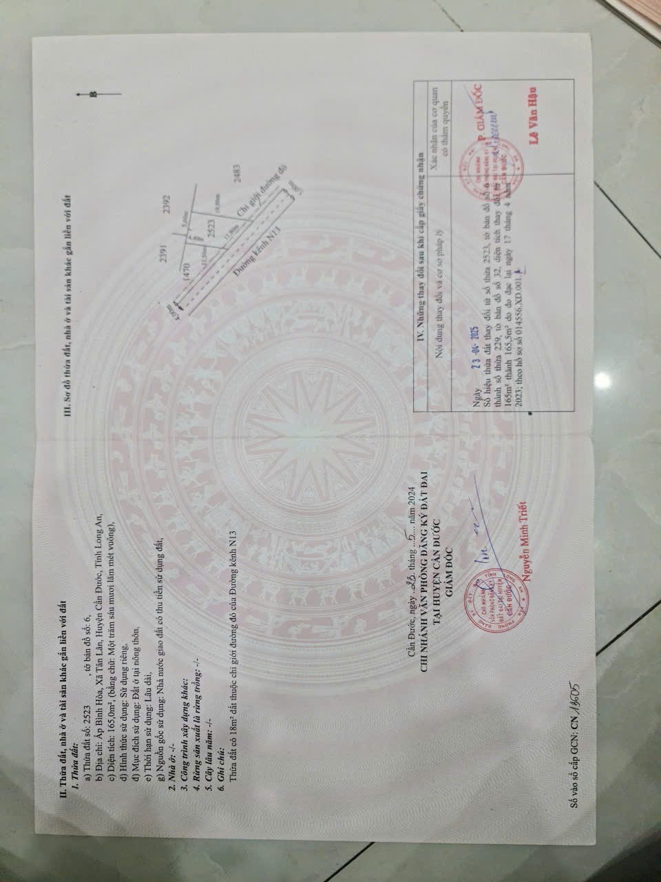 Chủ cần bán 286m2 thổ lúa mt xe hơi xã Tân Lân giá rẻ đầu tư 850tr 4