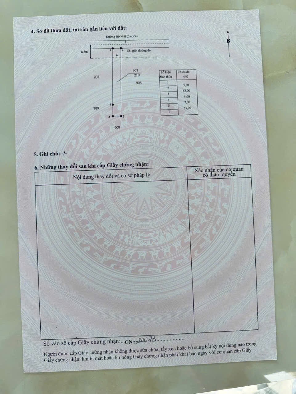 Hàng F0 mới ra lò 210m2 mt xe hơi xã Tân Lân giá đầu tư 980tr 4