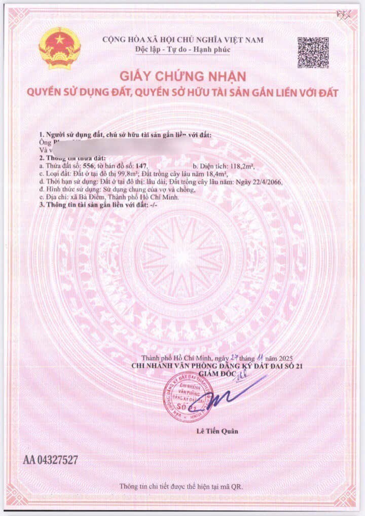 CỰC HIẾM – CÒN DUY NHẤT 1 LÔ SAU CHỢ XUÂN THỚI THƯỢNG, GIÁ ĐẦU TƯ 2